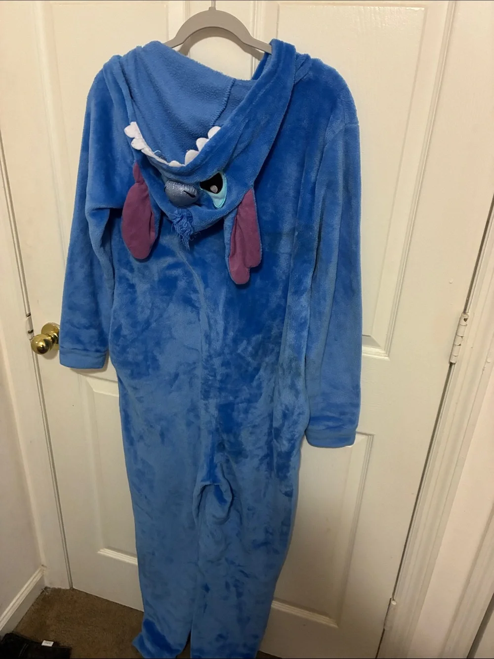 Disney Lilo and Stitch Adult Unisex Stitch Costume Fleece One Piece Pajama - Picture 4 of 6